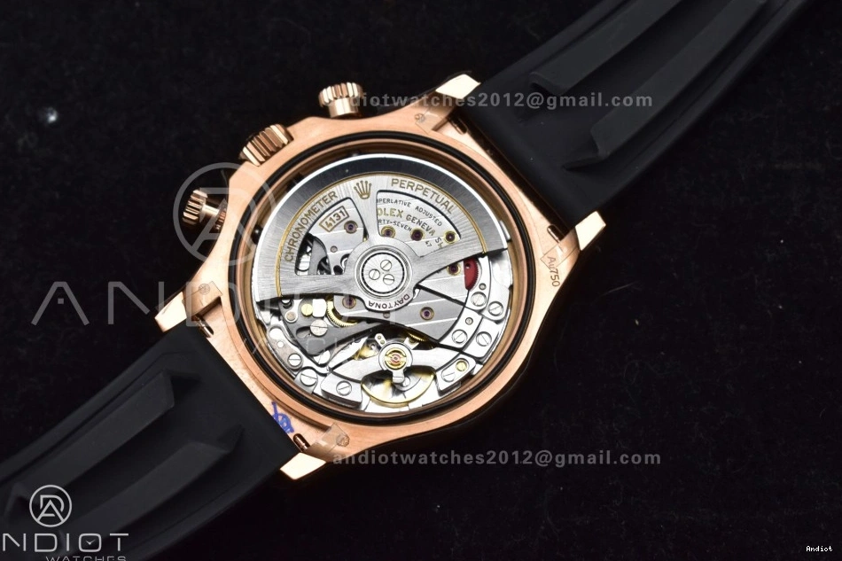 1:1 Edition Black QF Best Oysterflex SH4131 V6 Dial (Weighted) on Strap RG Daytona 126515 Diamonds 0519